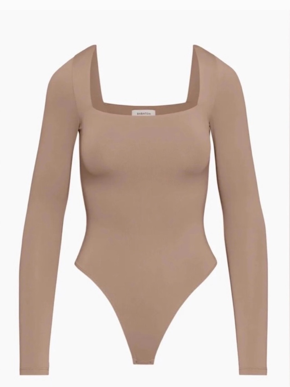 BABATON Long Sleeve Square Neck Bodysuit